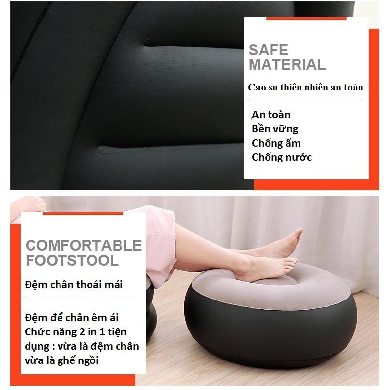 Bộ ghế hơi tựa lưng,Sofa hơi, nệm hơi  - Ghế hơi - đệm hơi intime