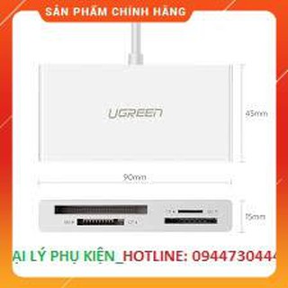 Đầu đọc thẻ USB Type-C cho thẻ nhớ Ugreen 40444