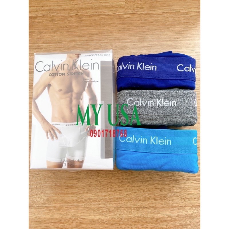 Quần lót CK từ Mỹ ❤️ Quần lót nam Calvin Klein Boxer Briefs Cotton Stretch