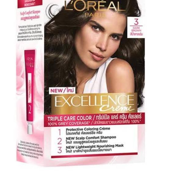 (Hàng Mới Về) Sáp Vuốt Tóc Loreal Excellence Creme 3 Màu Sắc Tùy Chọn