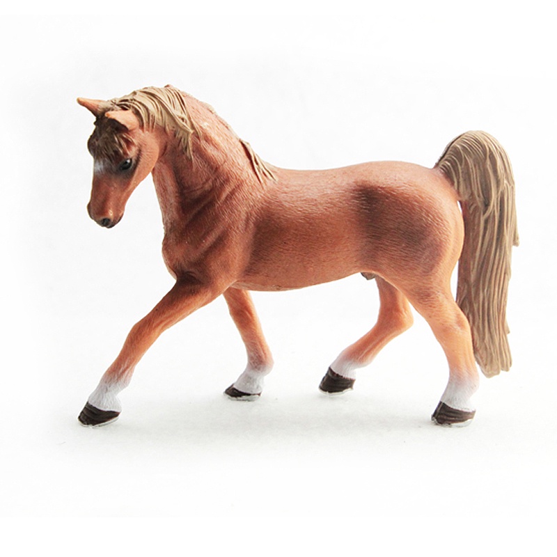 Children's simulation zoo model toy wild animal world eight horses horse horse racing horse black and white foal