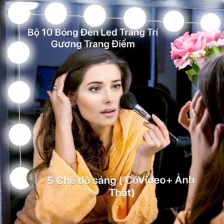 Sét 10 Bóng Led Dán Và Trang Trí Gương Trang Điểm BL 030 , BL 031
