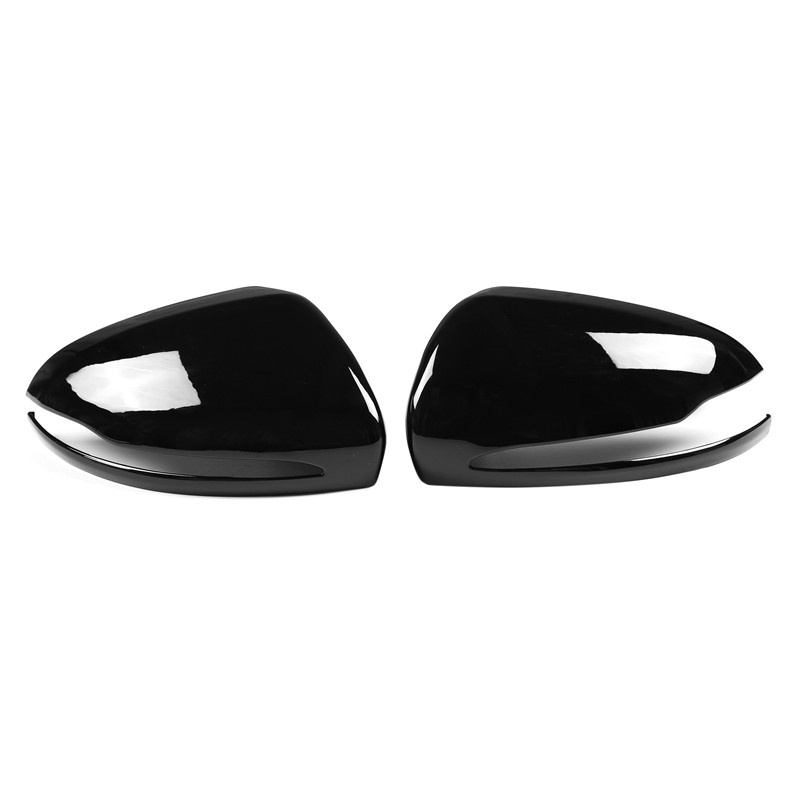 for Mercedes Benz B C E S GLB GLC Class W205 W213 W253 Right Driving Glossy Black ABS Side Rear View Mirror Cover Trim