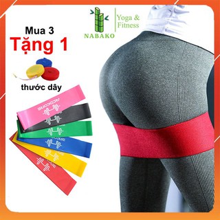 [SIÊU ĐÀN HỒI] Dây Kháng Lực Tập Mông, Đùi, Chân với Dây Thun Tập Gym MiniBand Đa Năng Ngũ Sắc - Nabako