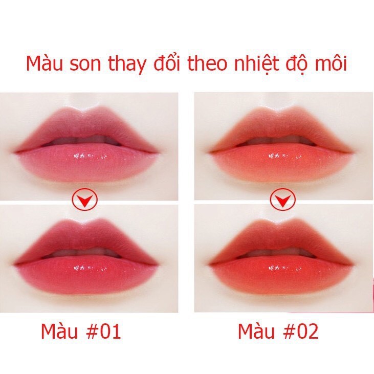 Son Dưỡng Môi Có Màu HOJO có thể thay đổi màu sắc giúp dưỡng ẩm cho môi căng mọng | BigBuy360 - bigbuy360.vn
