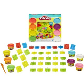 Đất Nặn PLAY-DOH, Bộ Đất Nặn Vui Học Cùng Chữ Và Số Cho Bé Clay Colors Alphabet