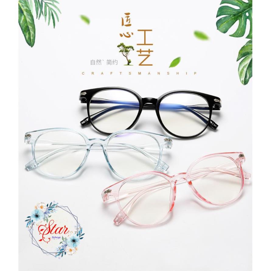Kính Hàn Quốc trong suốt phong cách retro D19