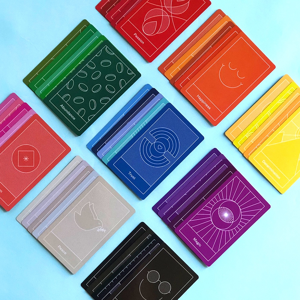 [Size Gốc] Bộ Bài Prism Oracle 45 Lá Bài 7x12 Cm Tặng Đá Thanh Tẩy S89