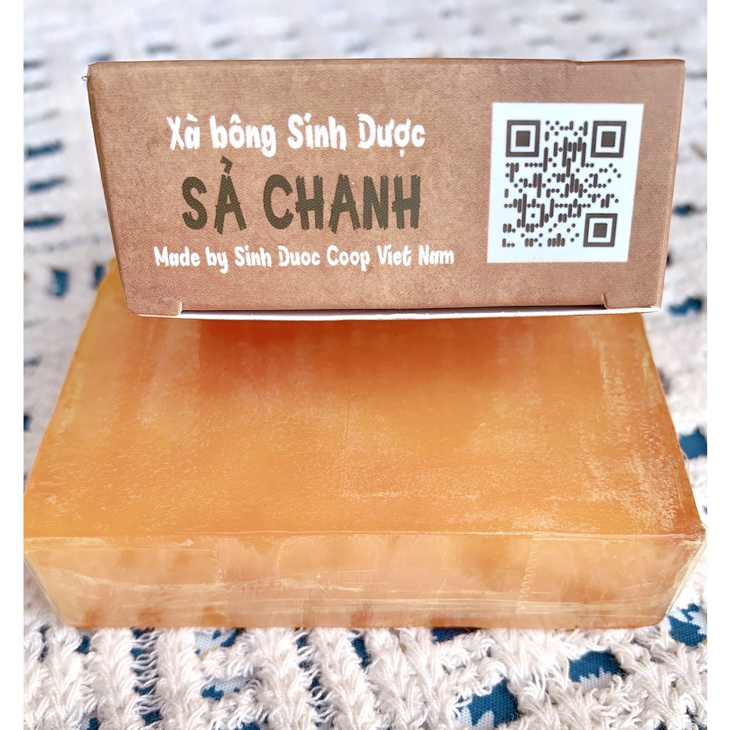 Xà bông sả chanh hữu cơ sinh dược - thư giãn, khử mùi, sát khuẩn, giảm mụn, an toàn cho bé và mẹ