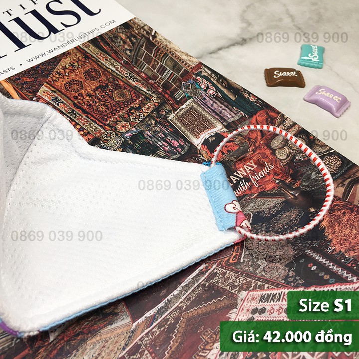 Khẩu trang cao cấp Kissy chính hãng xanh dương cho bé 6 tháng - 4 tuổi | BigBuy360 - bigbuy360.vn