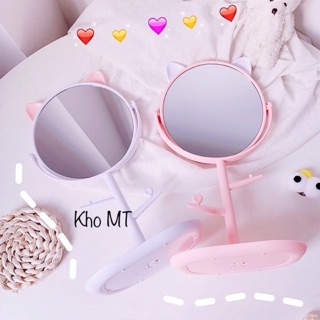 Gương soi tai mèo có đế