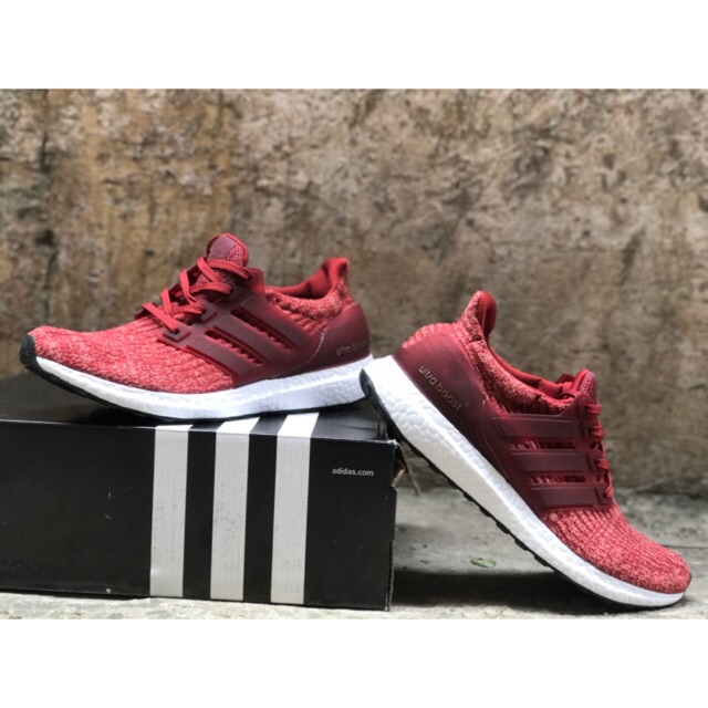 Giày Ultra Boost 3.0 2017 nam nữ đẹp bền êm (đỏ)