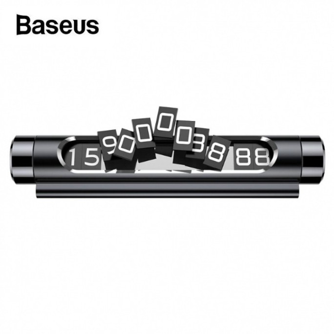 Sản Phẩm  Bảng số điện thoại gắn trên ô tô cao cấp nhãn hiệu Baseusm ACNUM dạ quang - Bảo hành 6 tháng ..