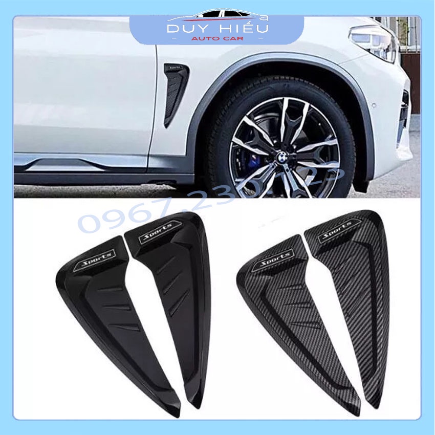 Ốp mang cá mập sườn xe ô tô cacbon hàng chất lương cao lắp cho các hãng xe