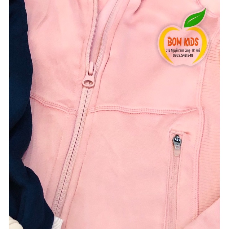 Áo khoác H&M thể thao bé gái đại hàng Cambodia xuất dư xịn