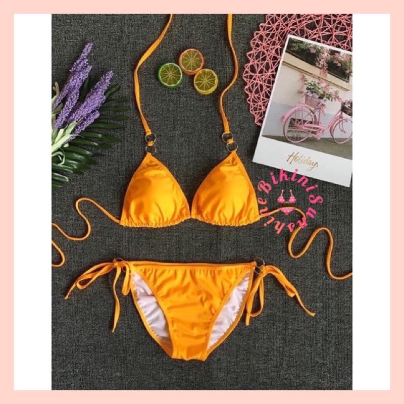 Bikini đồ bơi nữ 2 mảnh đi biển tinh tế kết hợp dây cột eo BIKINI SUNSHINE MS-51