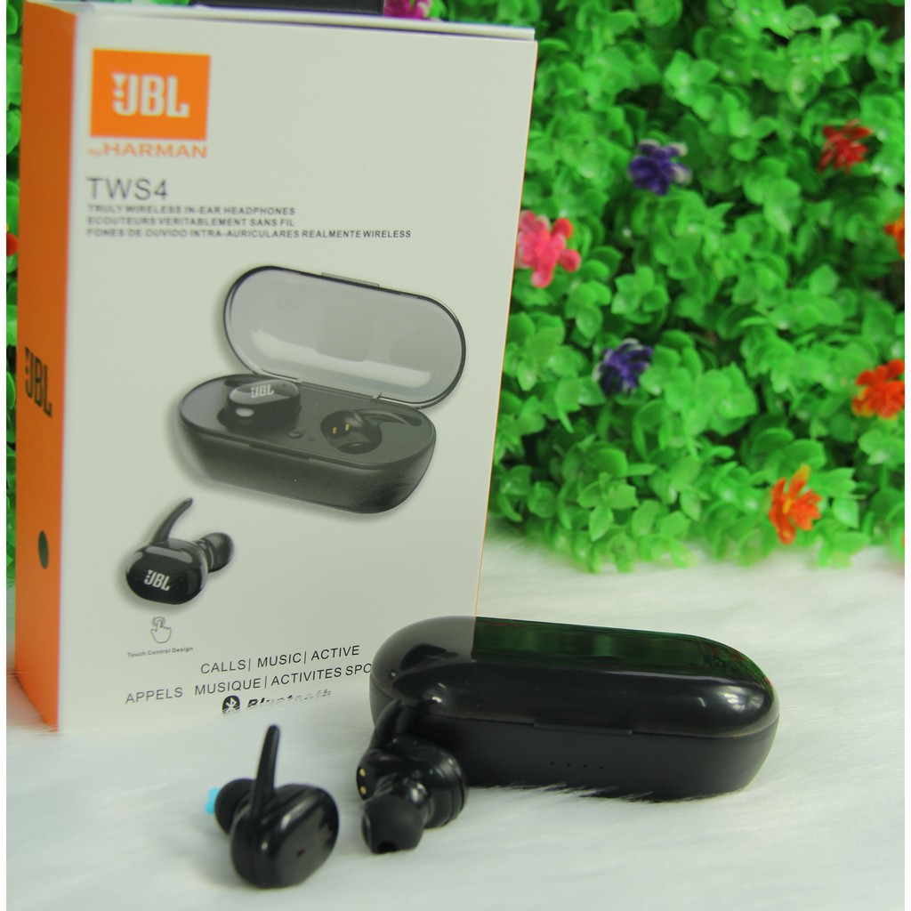 Tai nghe bluetooth 2 tai không dây JBL kèm dock sạc tws4 (Giao màu ngẫu nhiên) | BigBuy360 - bigbuy360.vn