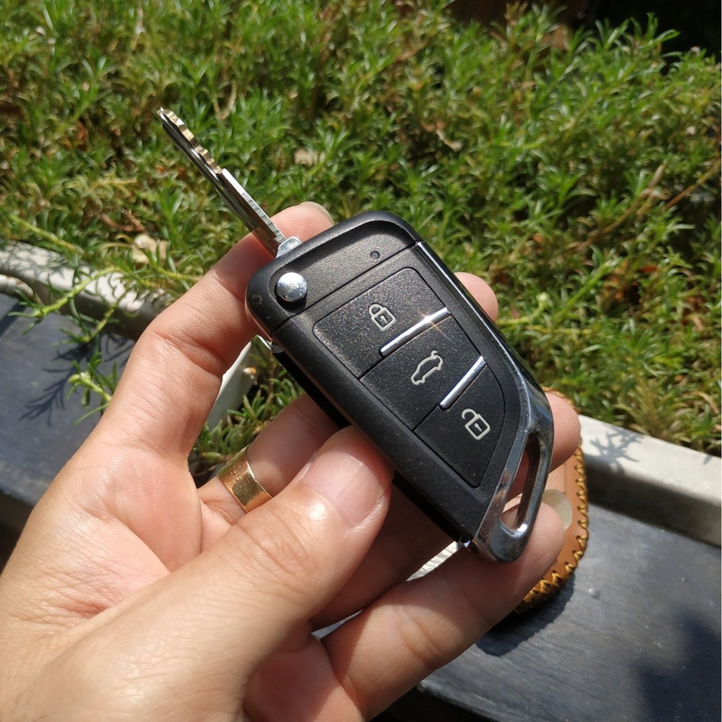 [Tặng Móc Khóa] Bao da chìa khóa smartkey độ gập oto, xe hơi da bò handmade - Zachi