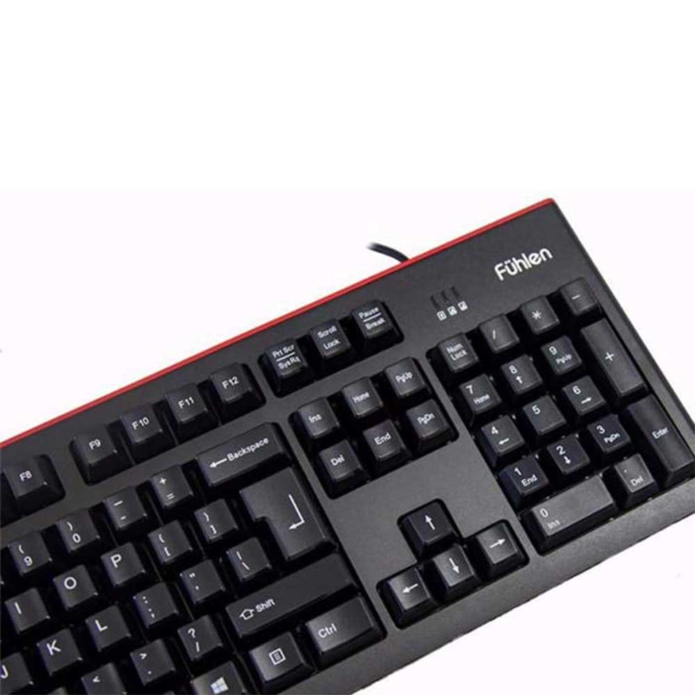 Combo Gaming Bàn Phím Fuhlen L500s và Chuột Fulen L102 Đỏ - Hàng Chính Hãng Ninza BH 2 Năm