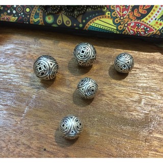 Charm cầu bạc kim tiền 12MM