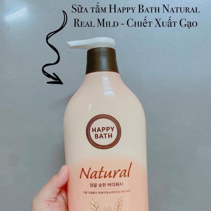 Sũa tắm Happy Bath hương lúa mạch(900ml)