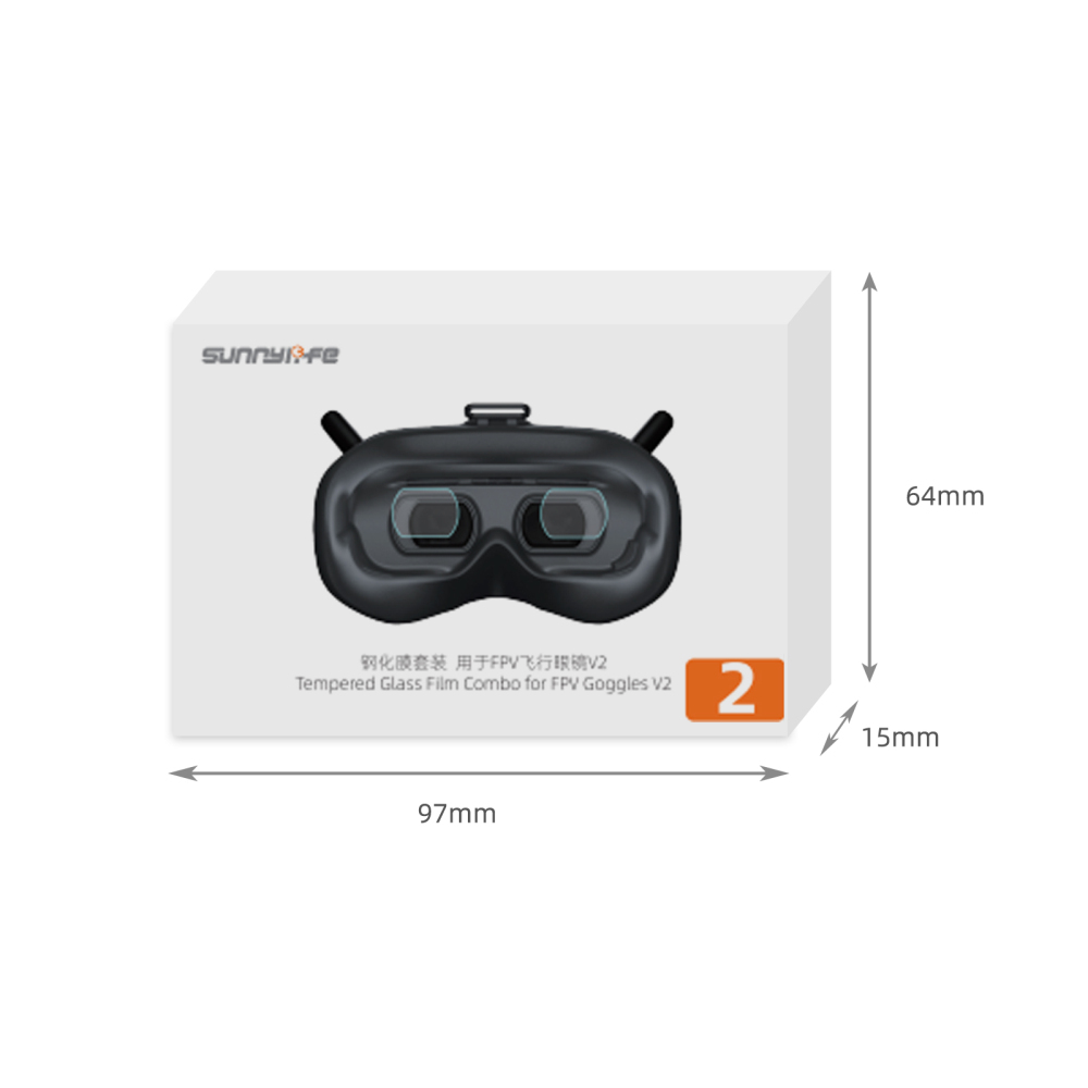 Sunnylife Kính Cường Lực Bảo Vệ Màn Hình Cho Dji Fpv Goggles V2