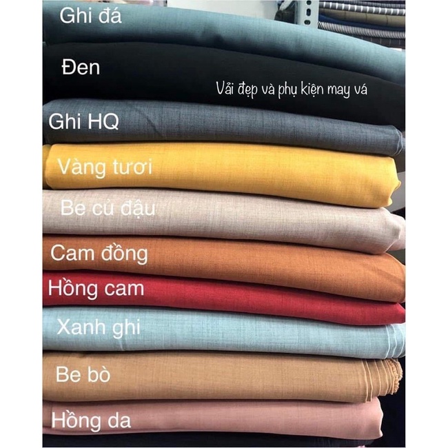Vải Đũi Thái - Đũi Lạnh Loại 1 - may Váy Vest Công sở