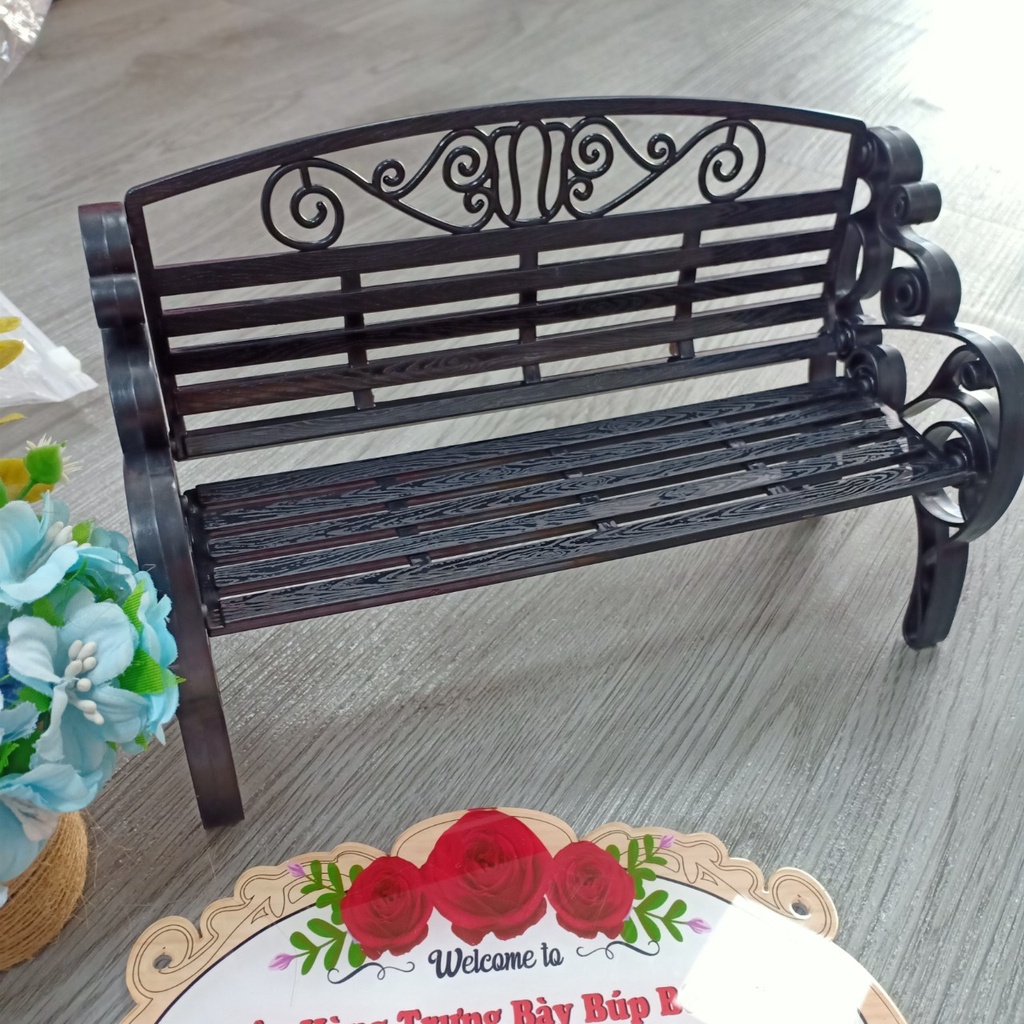 Đồ Chơi Ghế Công Viên Animedolls 638 NCT Dài 22cm Rộng 10cm Cao 16cm Cho Búp Bê Chụp Ẩnh ,Trưng Bày