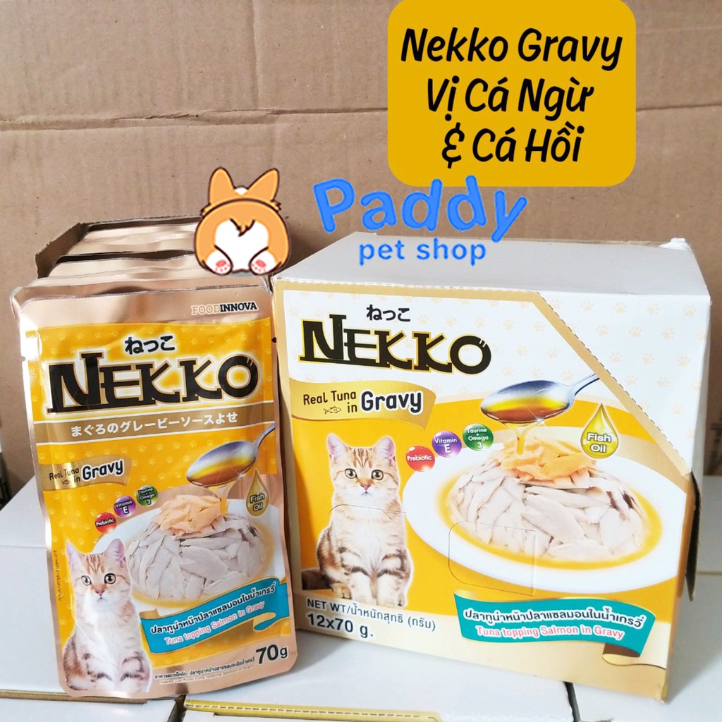 Pate Nekko Sốt Gravy Cho Mèo Mọi Lứa Tuổi (70g)