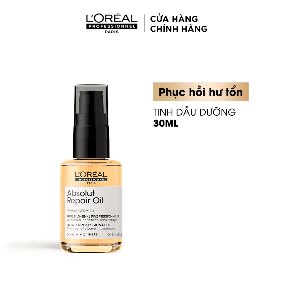 Tinh dầu dưỡng tóc siêu mềm mượt L'oreal Absolut Repair OIL cao cấp NEW 90ml (MẪU MỚI)