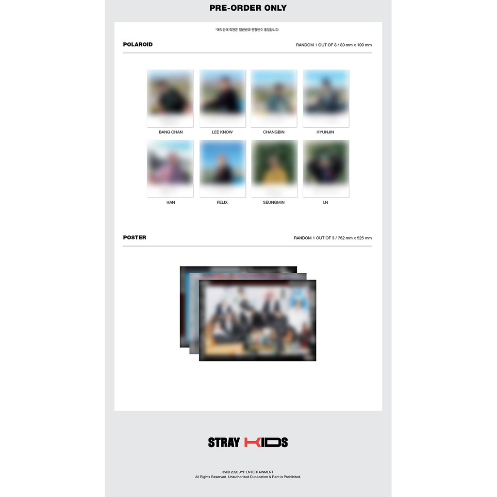 JYP Entertainment Stray Kids - Go Live Standard Version Random