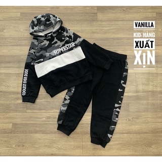Bộ hoodie rằn ri