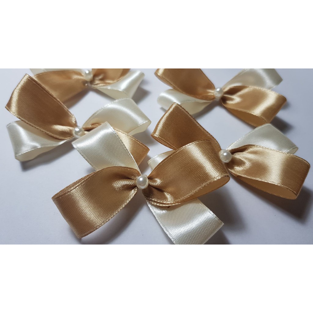 Nơ Trang Trí - Nơ Ruy Băng 7cm - Trang Trí Mũ Áo - Màu pha