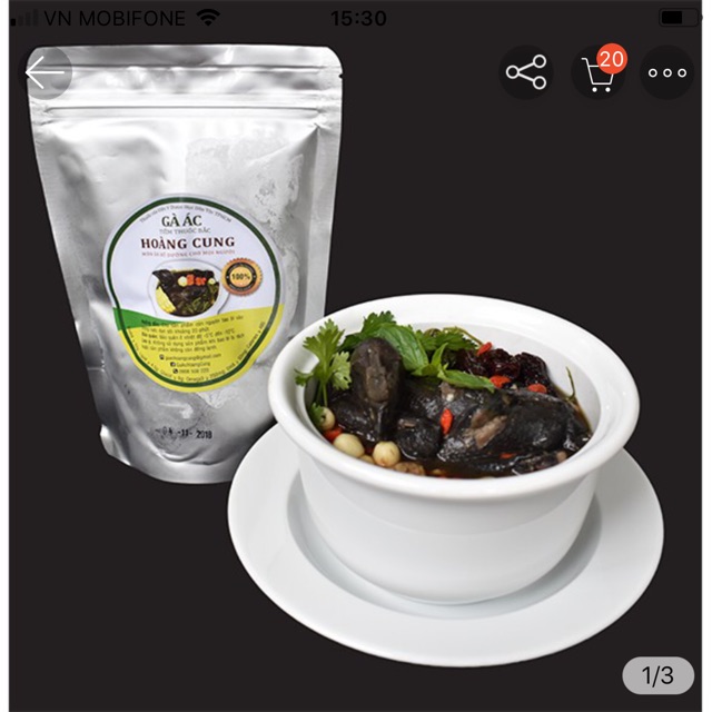 Gà ác tiềm thuốc Bắc - Hoàng Cung