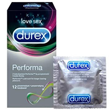 [CHÍNH HÃNG] BAO CAO SU DUREX PERFORMA HỘP 12 BAO, Chứa Chất Bôi Trơn giúp kéo dài thời gian quan hệ.