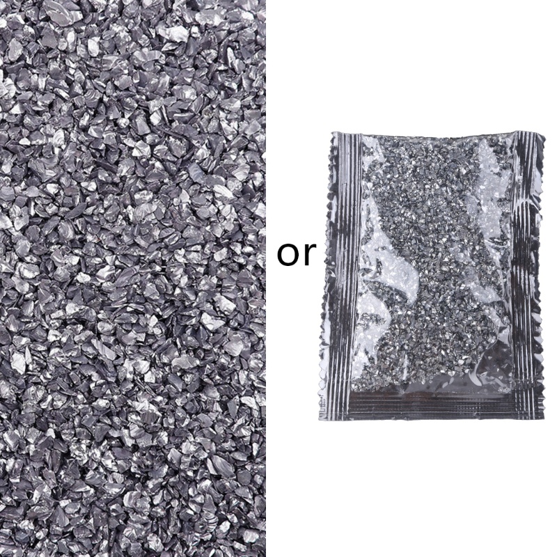 Túi 25g Viên Đá Thủy Tinh Nghiền Trang Trí Đa Dụng Chất Lượng Cao