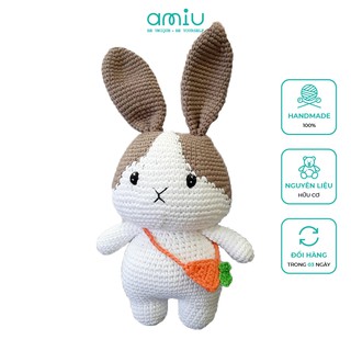 Gấu bông handmade cao cấp - Thỏ bông làm quà tặng dễ thương độc đáo- SP000352