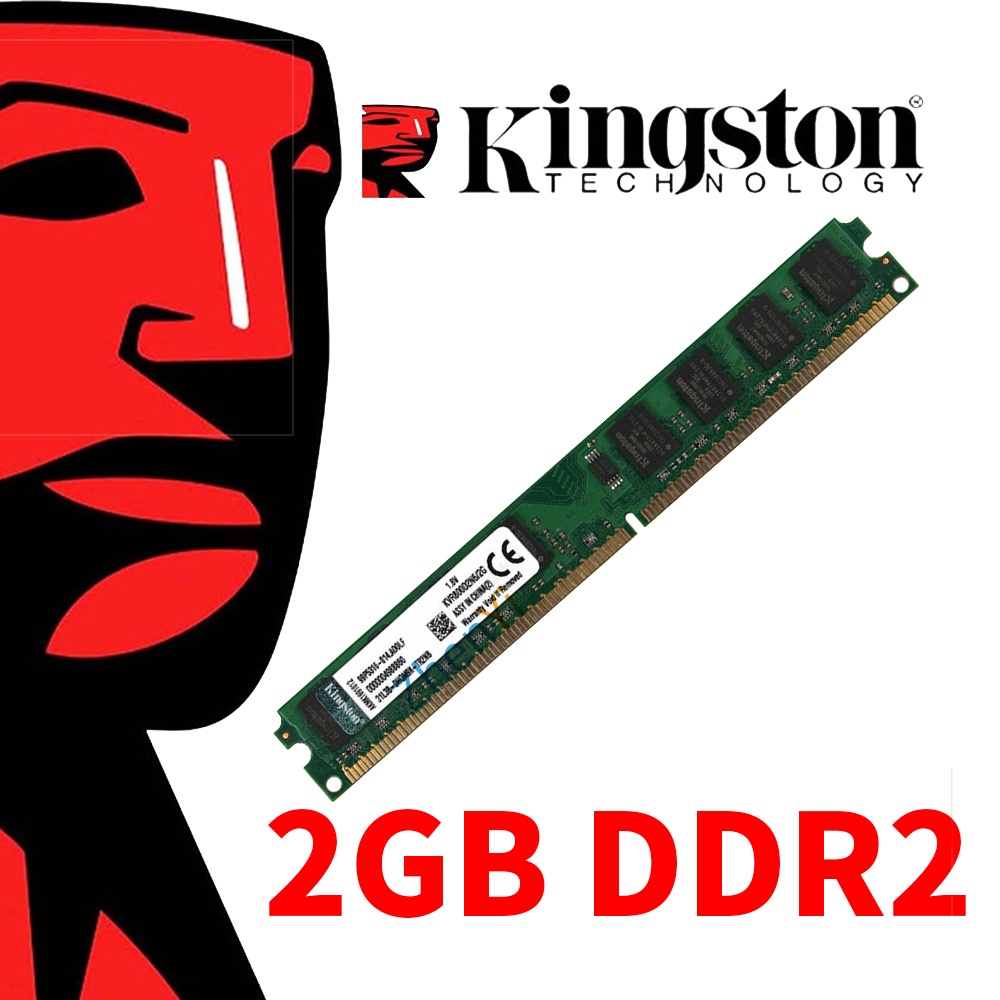 Mới Kingston 2GB DDR2 Ram 800MHz 667MHz DR2-667MORY PC2-6400U PC2-5300U (DR2-667)