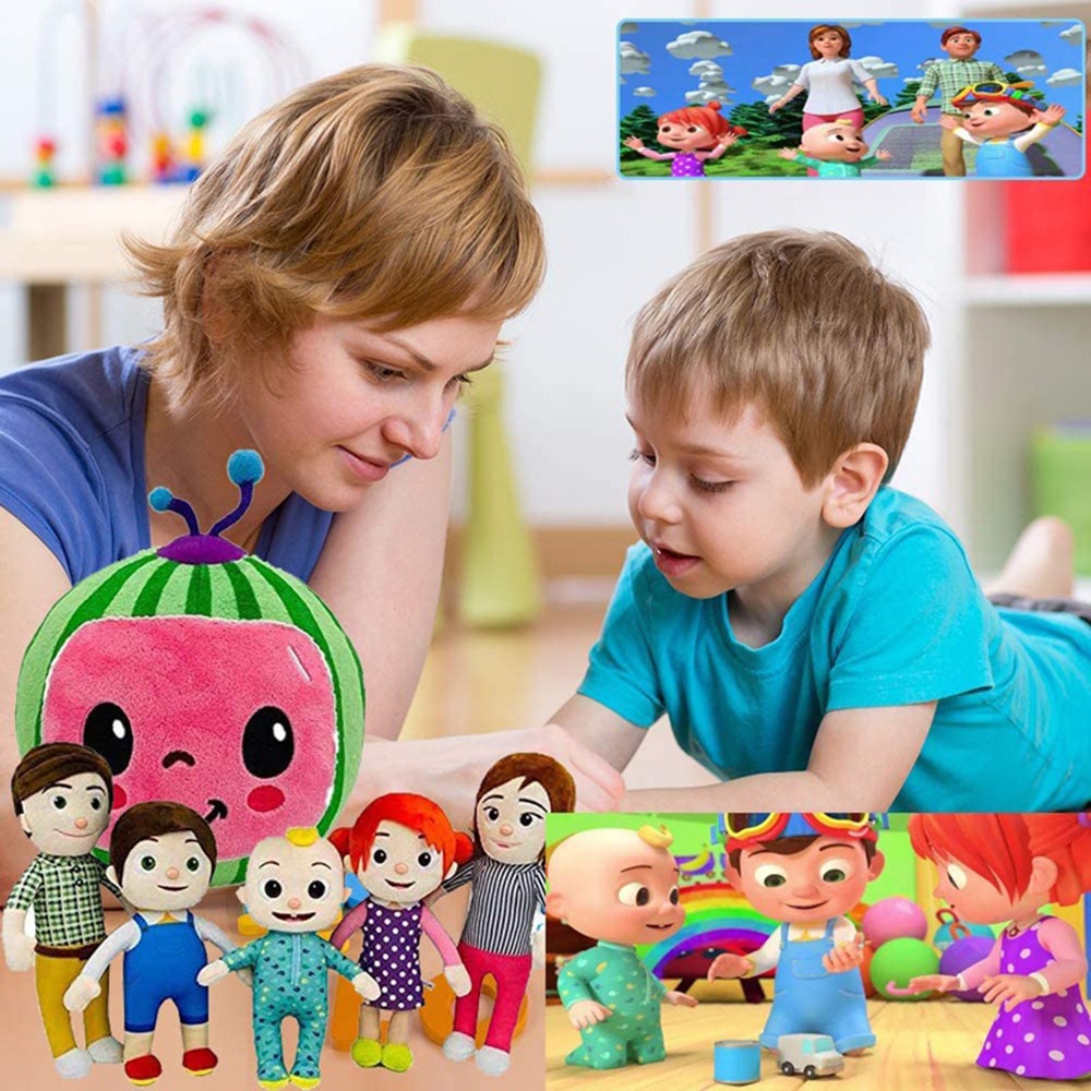 Đồ chơi nhồi bông hình nhân vật hoạt hình Cocomelon dễ thương dành cho bé