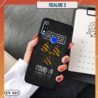 Ốp lưng nhám in hình 3D Realme 3