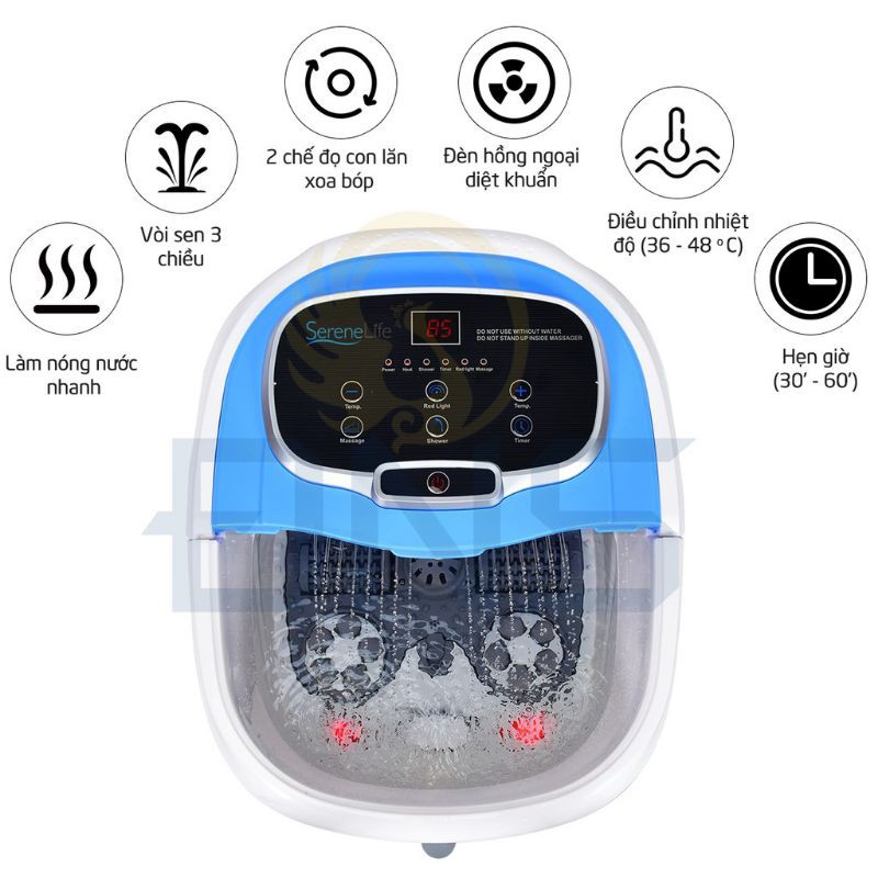 Bồn ngâm chân massage Serene Life SL12