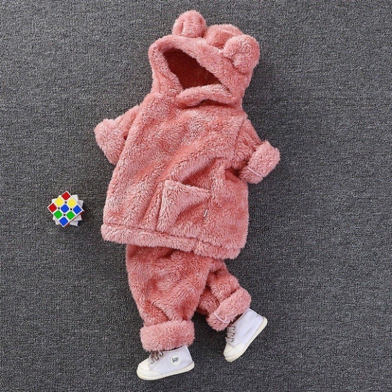 Bộ ngủ lông tai Gấu cho béFREESHIPBộ Đồ Ngủ Bằng Vải Nhung cho bé trai, bé gái hàng quảng châu