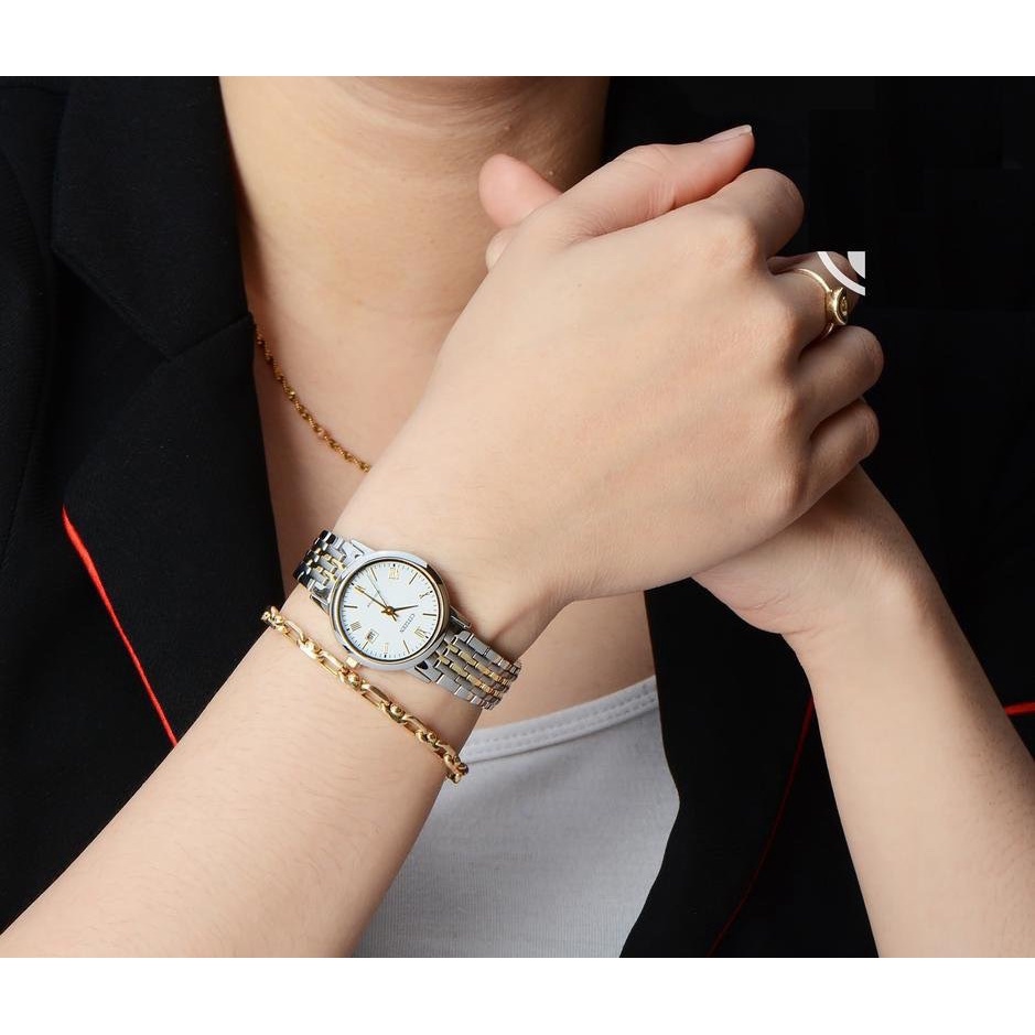 Đồng Hồ Nữ CITIZEN Eco-drive EW1584-59A Chính Hãng Tặng Dây Da Cao Cấp
