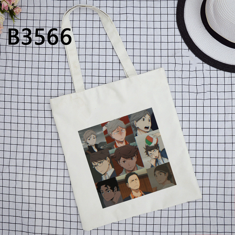 Túi Vải Xách Tay In Hình Anime Haikyuu