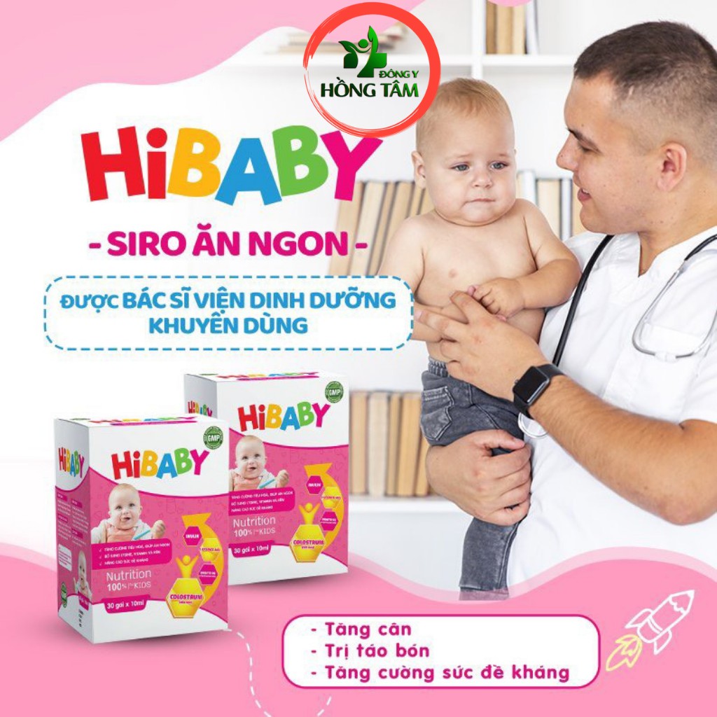 SIRO ĂN NGON HIBABY - BỔ SUNG VITAMIN, TĂNG ĐỀ KHÁNG, HẾT TÁO BÓN, HẾT BIẾNG ĂN, BÉ KHỎE MẸ YÊN TÂM - ĐÔNG Y HỒNG TÂM