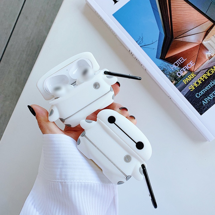 Case Airpods 1/2/3/Pro Baymax, Ốp Airpods hoạt hình độc đáo - Mã TZAP369