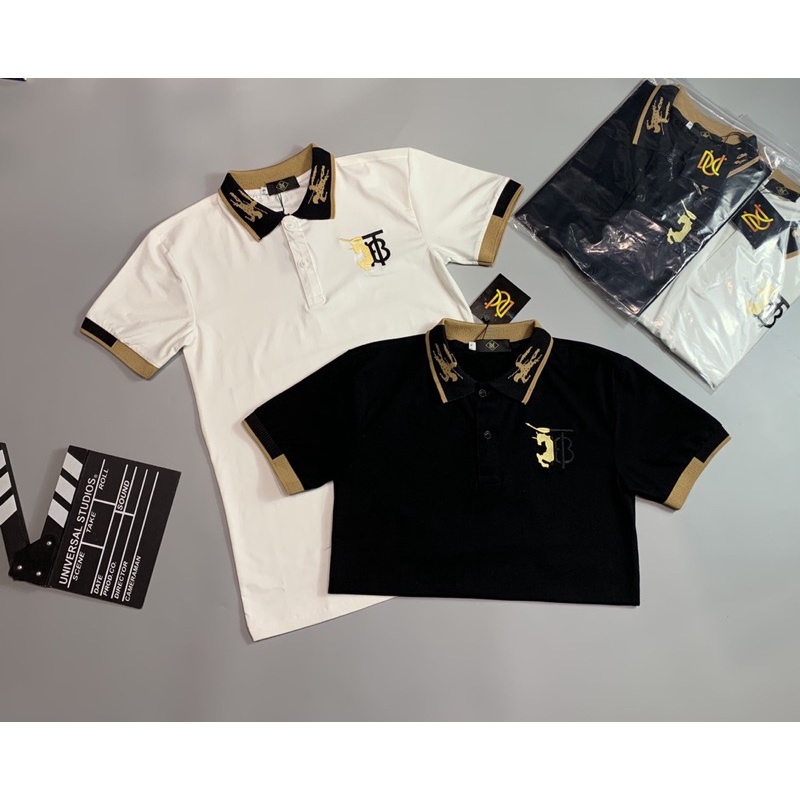 Áo thun cổ trụ thêu logo nổi cao cấp (chất cotton 100%) | BigBuy360 - bigbuy360.vn