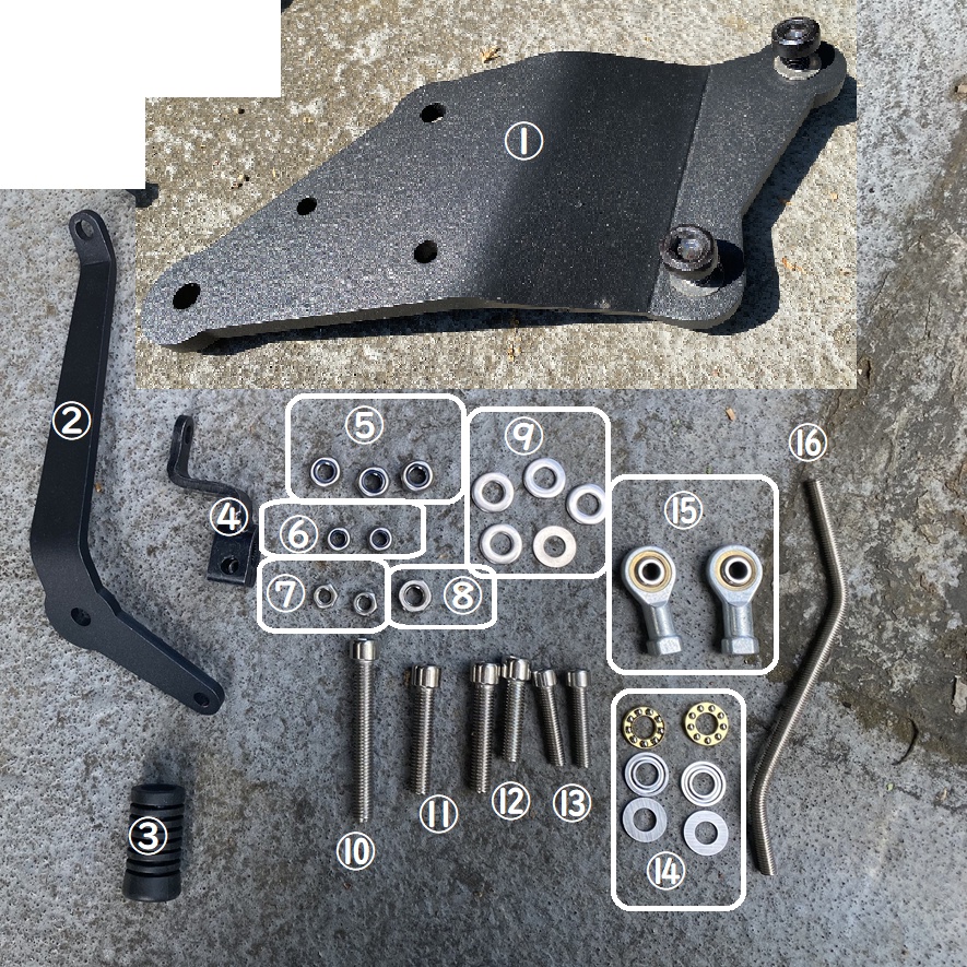 Bộ kéo dài chân rebel 500 + rebel300