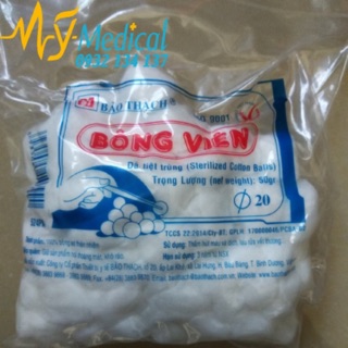 Bông Gòn Viên 50g. (Bảo Thạch)