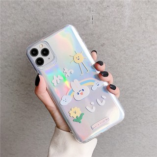 ốp skin hologram thỏ cầu vồng